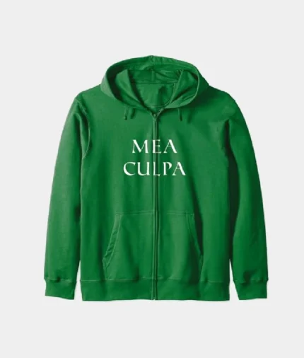 Mea Culpa Zip Hoodie Dark Green